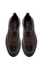 Men's Brown Lace-Up Leather Casual Shoes 25Wfd7508Ft - 7