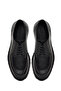 Men's Black Lace-Up Thick Soled Leather Casual Shoes 25Wfd740518 - 7