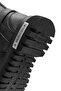 Women's Black Sahara Zippered Leather Boots 021Z100566 - 8