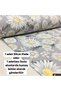 Duck Fabric Has Stain and Water Repellent Properties (Grey Daisy 50 X 180)