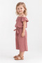 Girl's Off-The-Shoulder Capri Top and Bottom Set - 2