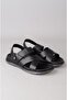 Kmc 6Y3523 Genuine Leather Men's Sandals & Slippers Black - 2