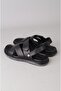 Kmc 6Y3523 Genuine Leather Men's Sandals & Slippers Black - 5