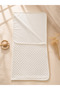 Ecru Chickpea Double Layer Baby Girl Blanket Swaddle Cotton Multi-Purpose Cover Seasonal 90X85Cm - 6
