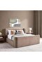 Elya King Bed 180x200 - Light Brown