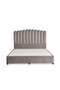 ANNA QUEEN BED VELVET GREY 160X200 CM - 5