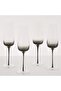 Lona 4-piece Flute Glass Set 225ml -black - 4