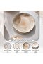 Color Whirl Porcelain Dessert Plate Dia16cm -beige - 5