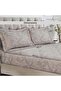 Luxe Meadow Paisley King Fitted Sheet 180x200+33cm - Beige - 7
