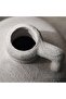 Brizo Stoneware Vase With Handle 10x10x11cm - White - 2