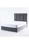 OLGA QUEEN BED VELVET GREY 160X200 CM - 3