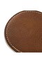 Houston 4-Piece Faux Leather Coaster Set Dia10cm - Brown - 2