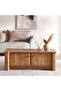 Mhara Coffee Table With 4 Door - Natural - 2