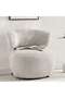 Twilight Throne Accent Chair - Beige &white