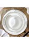 Imperial Lattice 47-piece Fine Bone China Dinner Set -white - 2