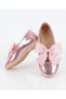 Girls' Stylish Ballet Flats with Pink Patent Leather Bows and Orthopedic Soles - 3