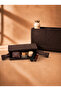 Dark Brown Scissor Jalon Bag - Organizer Inside