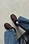 Asia Women's Furry Thick Sole Suede Ankle Boots Brown - 3