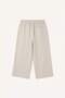 100% Cotton Regular Fit Elastic Tie Waist Beige Capri H8962Ax26Sm - 8