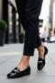 Women's Square Toe Flat Heel Faux Leather Ballet Flats Functional Durable Quality Comfortable Casual - 2