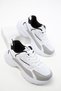 White thick sole comfortable daily women's sports shoes
