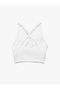 U Neck Back Detail Sleeveless Sports Bra - 4