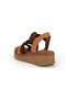 Women's Genuine Leather, Sandal Shoes / Wedge High Sole / 2026 Summer Collection / Tan Color / D26Ys-2820-B - 7