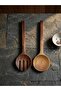 2-Piece Spoon and Fork Acacia Wood Salad Serving Set