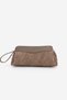 Women's Wicker Look Clutch & Portfolio Hand and Shoulder Bag with Internal Pocket Amarte Mink - 3