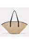 Women's Straw Beach Bag - Large Size Shoulder Bag - 3