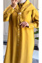6435 - Comfortable Buttoned Shawl Detailed Long Women's Viva Cap - 6