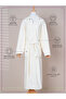 1 Pcs Unisex L Size Kimono Collar 330Gsm Microfiber Quick Absorbent Drying Robe with Belt and Pockets - 6