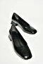 T 590122611   Crocodile Printed Black Thick Heel Women's Shoes - 4