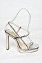 S569616234 Silver Mirror High Heeled Evening Dress Shoes - 7
