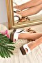 White Women's Wedge Heeled Shoes 9674070803 - 4