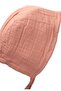 Tied Baby Organic Muslin Hat 0-2 Years Salmon - 2