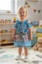 Girl's Dress with Lace Detail - 2
