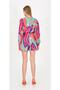 Colorful Pastel Colors Front Tie Button Collar Long Sleeve Spring Dress - 6