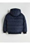 Two Mt Shop Quality Lcw Kids Navy Blue Hooded Boys' Puffer Jacket - 2