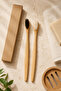 (2 Pieces) Vegan Bamboo Toothbrush 100% Biodegradable Natural Handle Natural Eye - 2