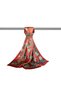 Burgundy Almond Blossom Silky Scarf - 3