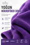 Special for Hairdressers, Dye-Resistant Microfiber Hair Towel 50X90 cm Set of 2 Purple - 4