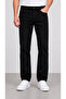 Men's black regular pipe leg stretchy Stretch Fabric denim jeans jeans pants
