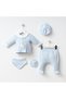 Miniycool 7088 Mnz Brand Alexander Newborn Hospital Release Male Baby 5-Piece Set