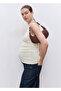 Straight Cut Stitching Maternity Jeans - 6