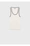 Blouse of Knitwear with Contrast Details - 3
