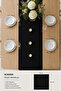 Black Decorative Table Runner 40X110 cm |   Stain-Resistant and Liquid-Repellent Stylish Salon Dining Table Cover - 3