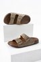 Men's Brown Double Buckle Anatomical Sole Orthopedic Daily Stitched Summer Slippers