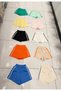 Unisex Children's Double Striped Sports Combed Cotton Shorts with Elastic Waistband - 3