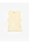 Slim Fit Cotton Crew Neck Corset Detailed Sleeveless Blouse - 6